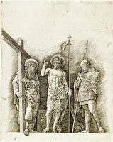 Andrea Mantegna Christ between Saints Andrew and Longinus