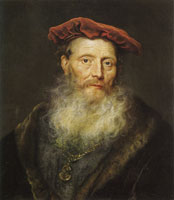 Govert Flinck Bearded Man with a Velvet Cap