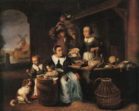 Nicolaes Maes Poultry Shop