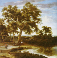 Philips Koninck Landscape with a Large Tree