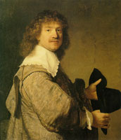 Rembrandt Portrait of a Man Holding a Hat 