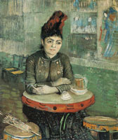 Vincent van Gogh Woman at a Table in the Cafe du Tambourin
