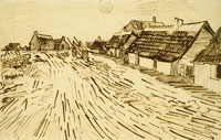 Vincent van Gogh Row of Cottages in Saintes-Maries