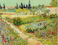 Vincent van Gogh Garden with Flowers