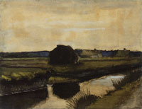 Vincent van Gogh Landscape at Nightfall