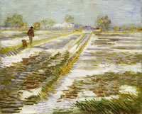 Vincent van Gogh Landscape with Snow
