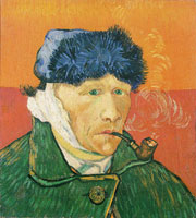 Vincent van Gogh Self-Portrait with Bandaged Ear and Pipe