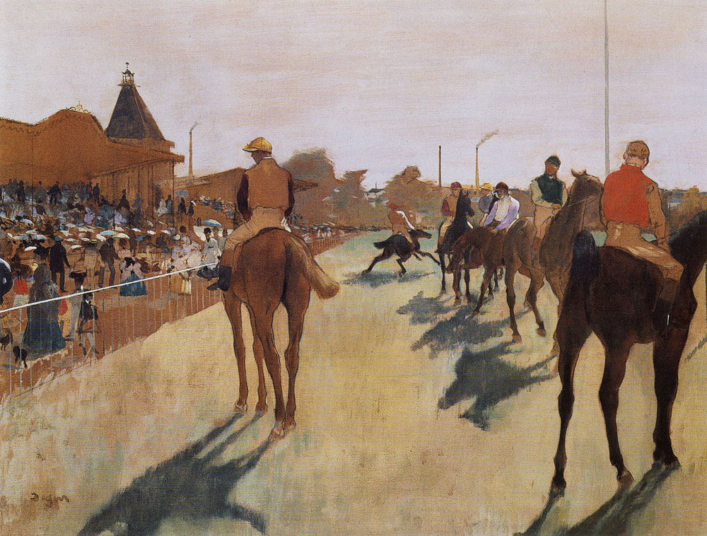 Edgar Degas - The Parade (Racehorses before the Stands)