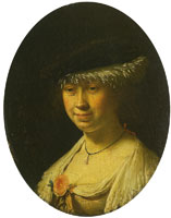 Frans van Mieris the Elder Portrait of a woman