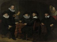 Govert Flinck Four Governors of the Arquebusiers Civic Guard