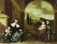 Jan Baptist Weenix Christina Lepper de Kempenaer and Her Children