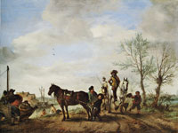 Philips Wouwermans A Man and a Woman on Horseback