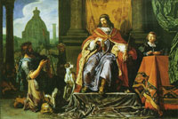 Pieter Lastman David giving the letter to Uriah