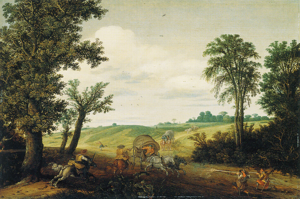 Cornelis Hendricksz. Vroom and Esaias van de Velde - The Highway Robbery