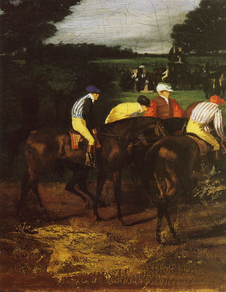 Edgar Degas - Jockeys at Epsom