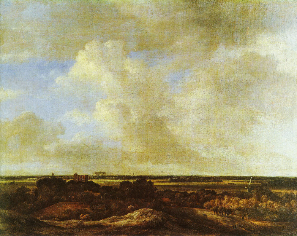 Attributed to Jacob van Ruisdael - View inland from the coastal dunes