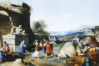 Bartholomeus Breenbergh Rebekah and Abraham's servant at the well