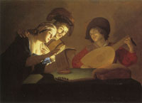 Gerard van Honthorst Musical Group by Candlelight