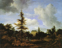 Jacob van Ruisdael Country House in a Park
