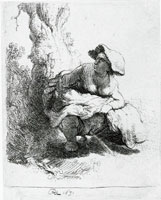 Rembrandt A Woman Making Water