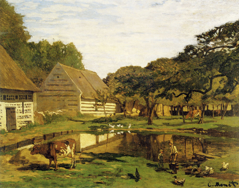 Claude Monet - Farmyard in Normandy