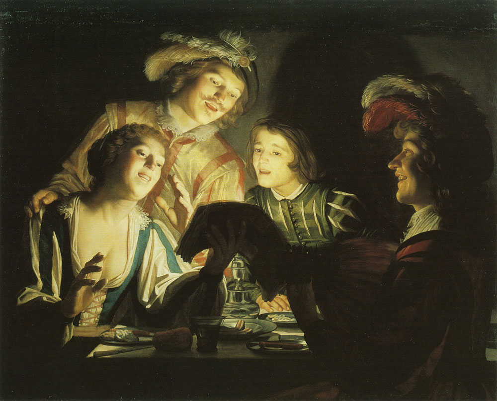 Gerard van Honthorst - Musical Group by Candlelight
