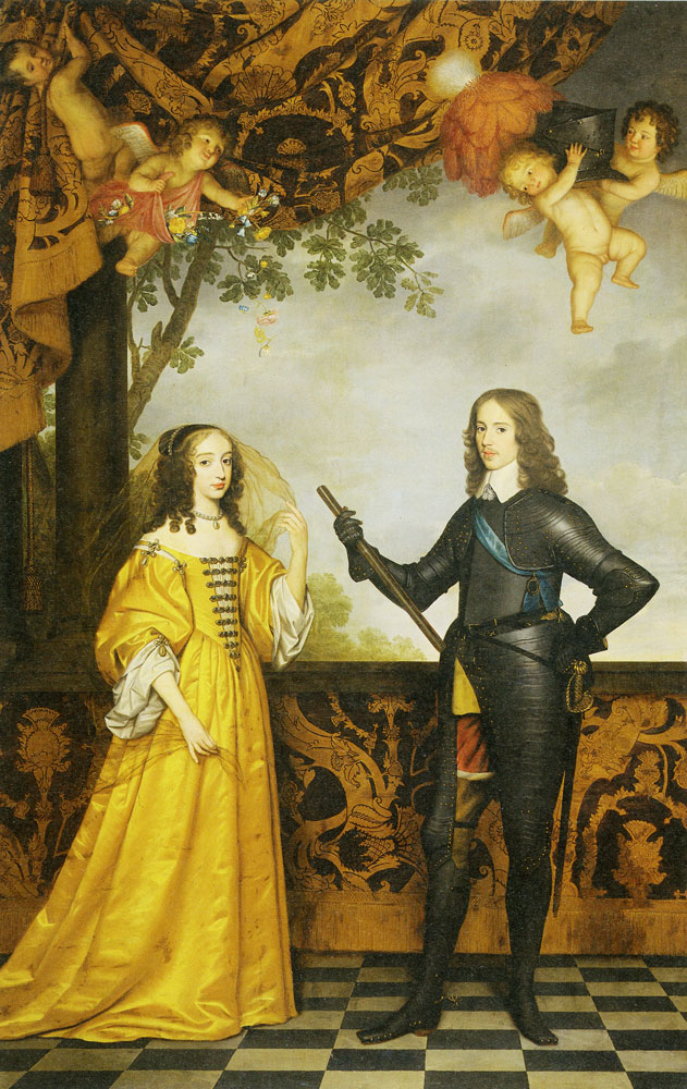 Gerard van Honthorst - Portrait of Willem II, Prince of Orange, and his wife Mary Stuart