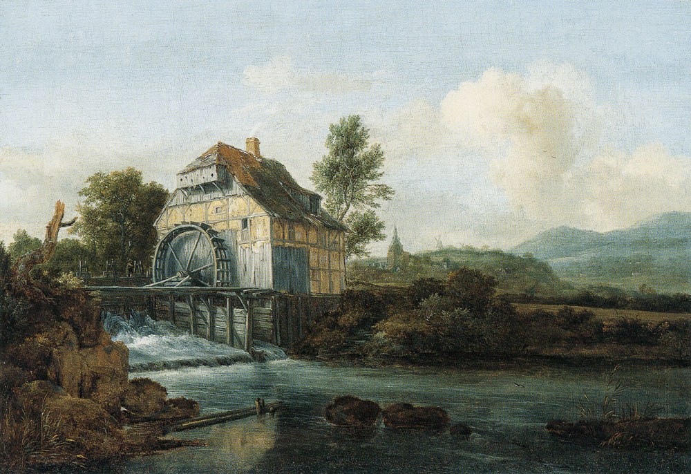 Jacob van Ruisdael - Landscape with a Water Mill