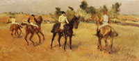 Edgar Degas Four Jockeys