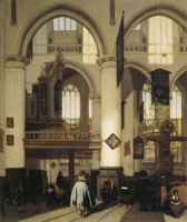 Emanuel de Witte Interior of the Oude Kerk in Amsterdam