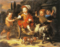 Gerbrand van den Eeckhout Willem Woutersz. Oorthoorn in a Goat-Cart