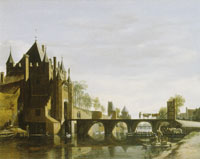 Gerrit Adriaensz. Berckheyde Grote Houtpoort at Haarlem