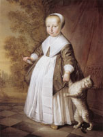 Jacob Gerritsz. Cuyp Four-Year-Old Girl with Cat and Fish