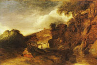 Jan Lievens Landscape with the Rest on the Flight into Egypt