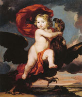 Nicolaes Maes George de Vicq as Ganymede