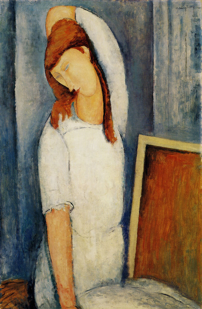 Amedeo Modigliani - Portrait of Jeanne Hébuterne, Left Arm behind Head