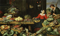 Frans Snyders and Cornelis de Vos Produce Stall