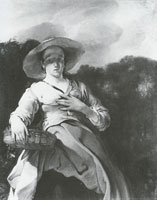 Jan van Noordt A Shepherdess with a Basket of Fruit