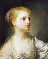 Jean-Baptiste Greuze Girl in a White Dress