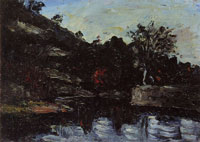 Paul Cézanne A bend in the river