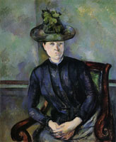 Paul Cézanne Woman in a Green Hat (Madame Cézanne)