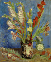 Vincent van Gogh Vase with gladioli and China asters
