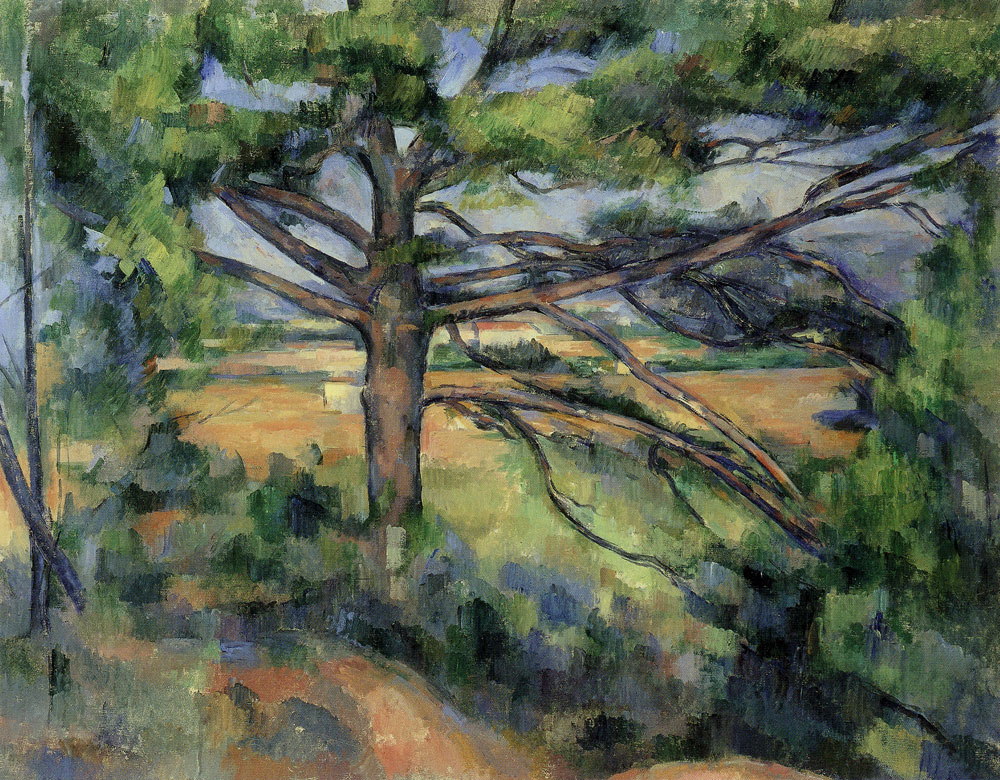 Paul Cézanne - Large pine and red earth