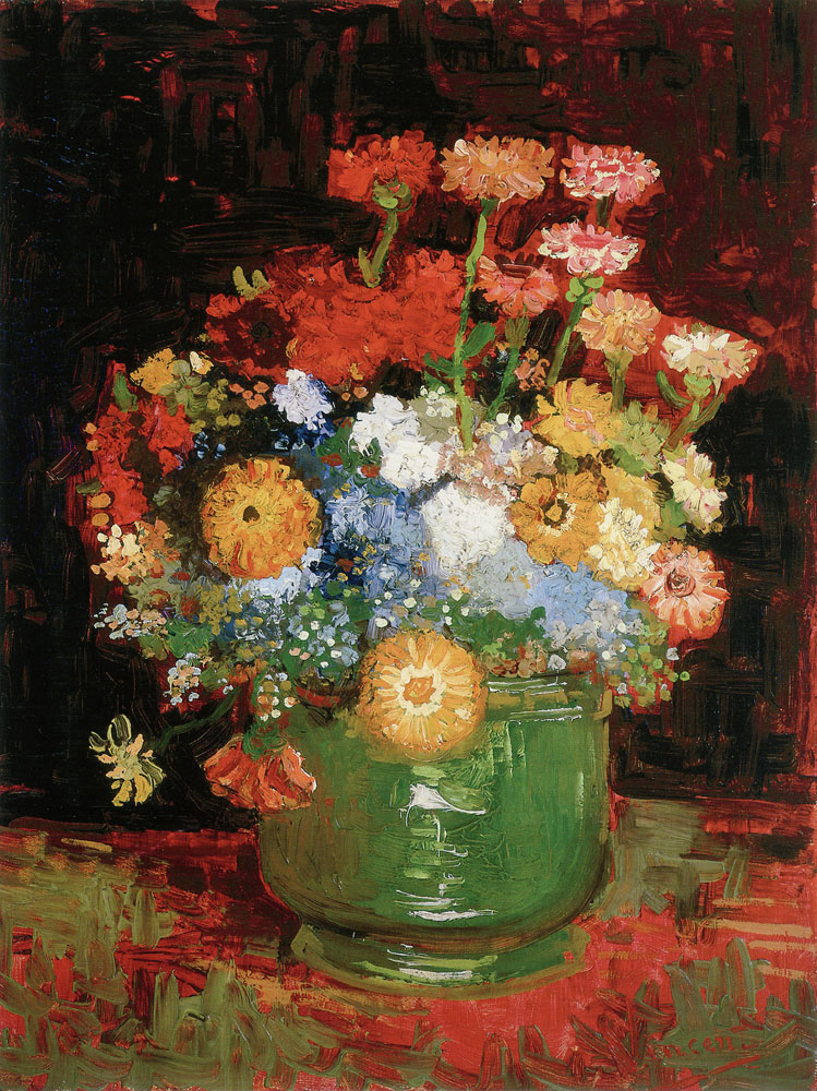 Vincent van Gogh - Bowl with zinnias