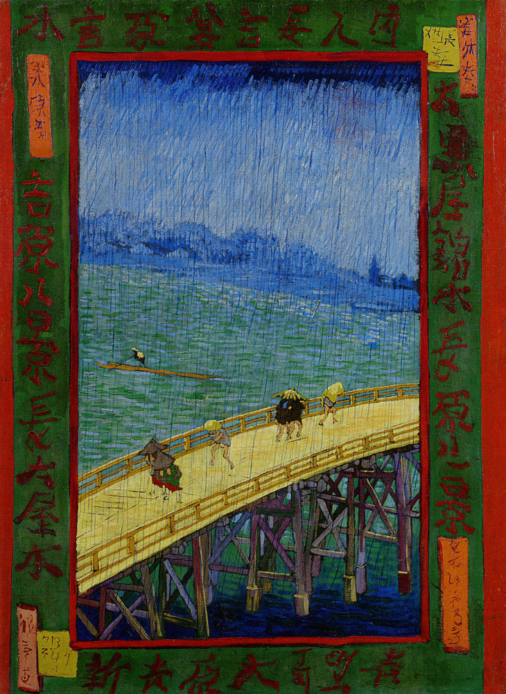 Vincent van Gogh - Japonaiserie: Bridge in the Rain