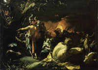 Abraham Bloemaert Troy burning