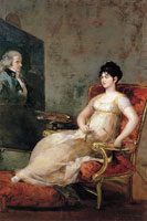 Francisco Goya The Marchioness of Villafranca Painting Her Husband