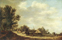 Jan van Goyen Landscape with an inn