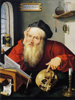 Joos van Cleve Saint Jerome in his study