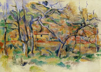 Paul Cézanne Trees and houses